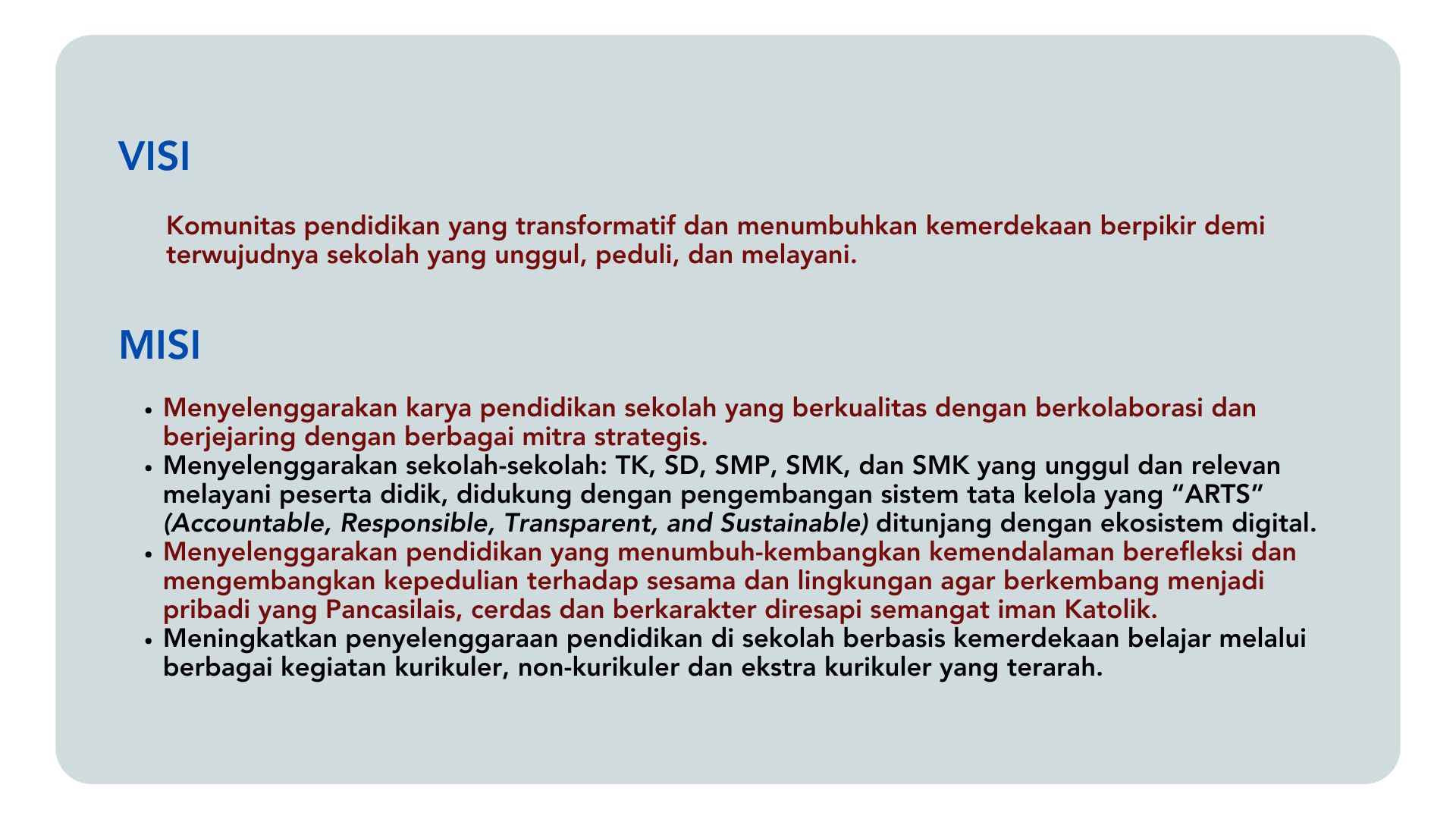 Gambar Visi & Misi
